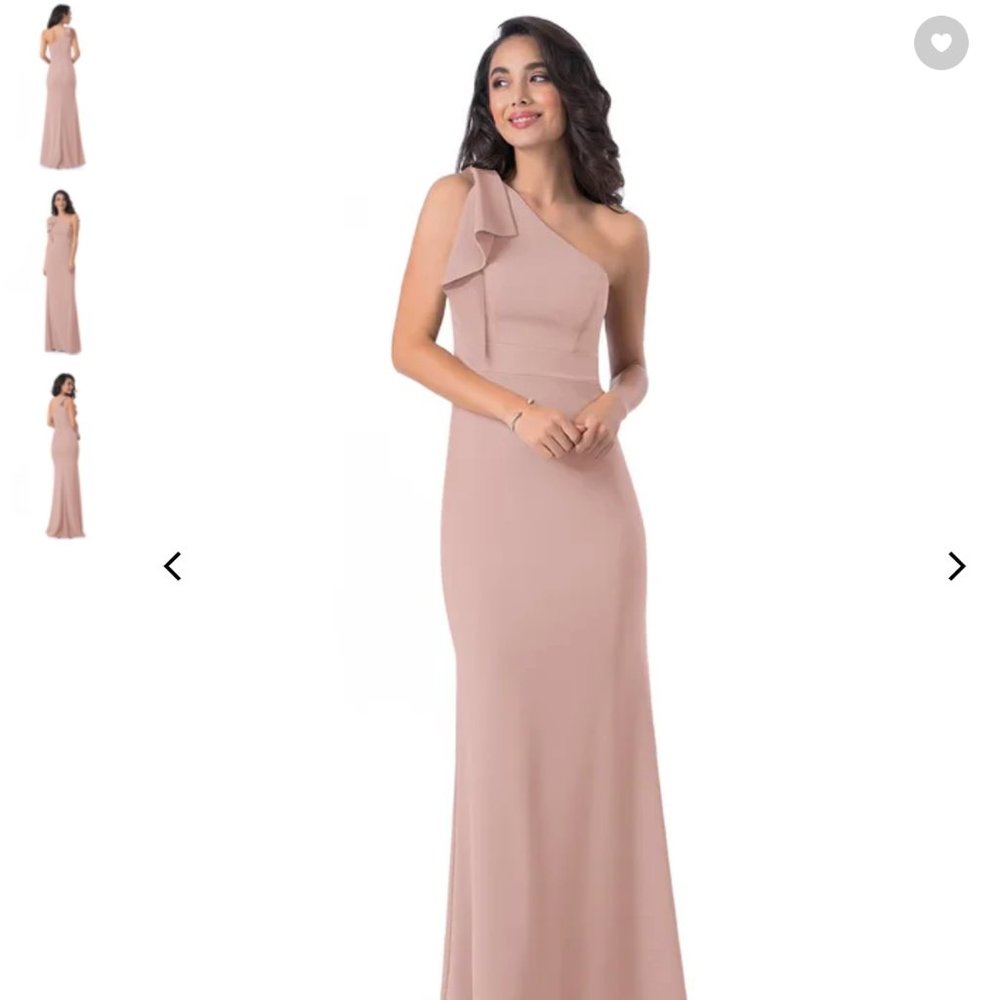 Azazie Rinna Bridesmaid Dress Dusty Rose Size A2